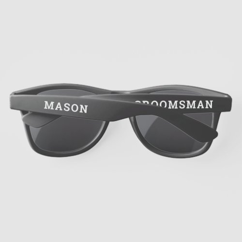 Personalized Bachelor Party Groomsman Sunglasses