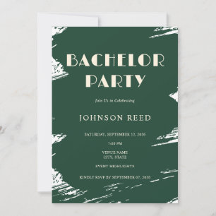 Personalized Bachelor Party Invitation Card