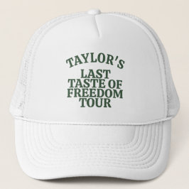 Personalized Bachelor Party Last Taste of Freedom  Trucker Hat
