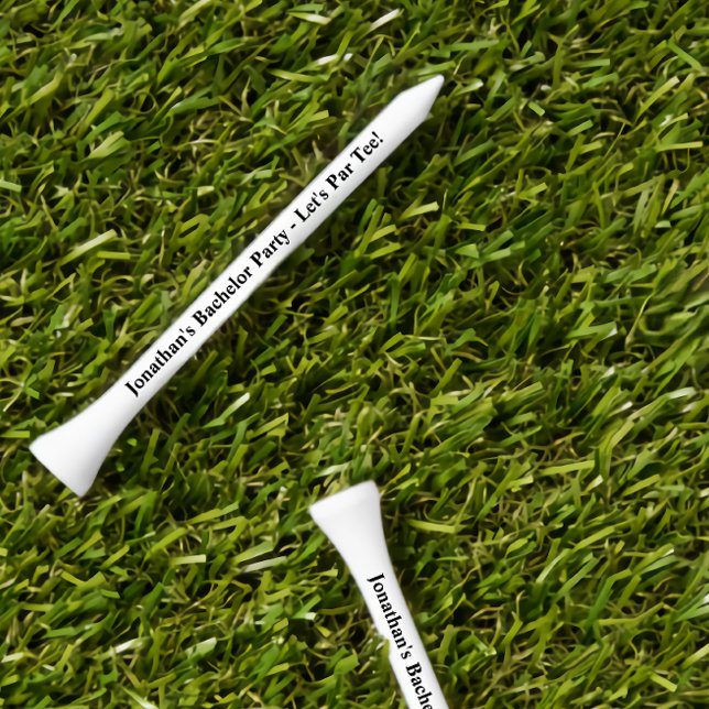 Personalized Bachelor Party Let's Par Tee Golf Tees (Creator Uploaded)