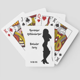 Personalized Bachelor Party Playing Cards