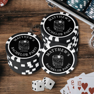 Personalized Bachelor Party Poker Chips