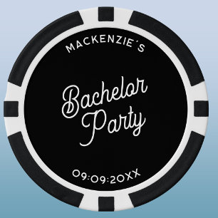 Personalized Bachelor Party Poker Chips