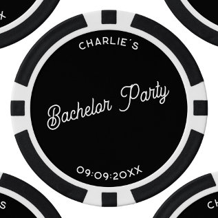 Personalized Bachelor Party Poker Chips at Zazzle