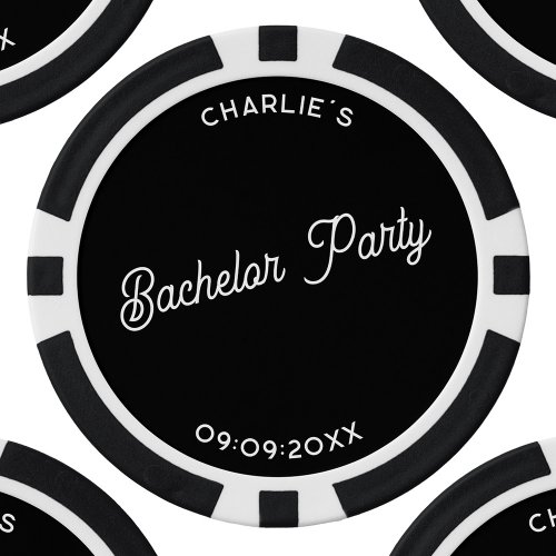 Personalized Bachelor Party Poker Chips