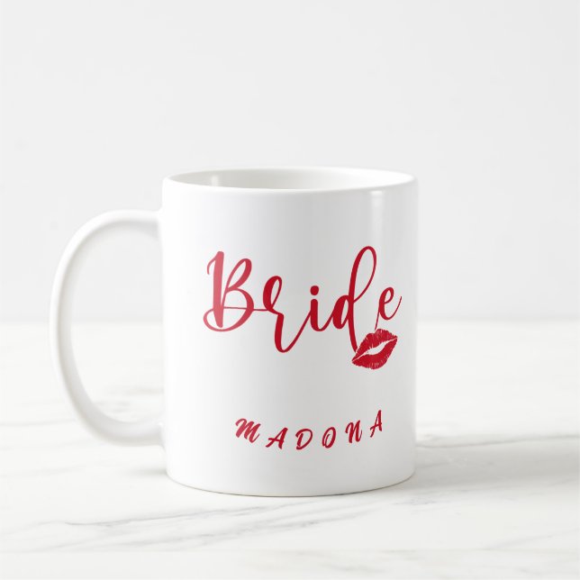 Personalized Bachelorette Bride Coffee Mug (Left)