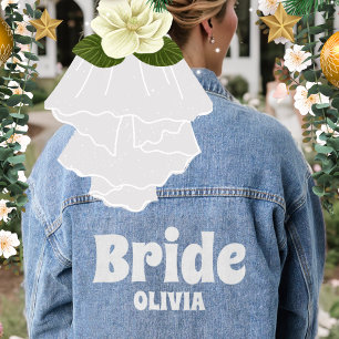 Personalized Bachelorette Bride Denim Jacket