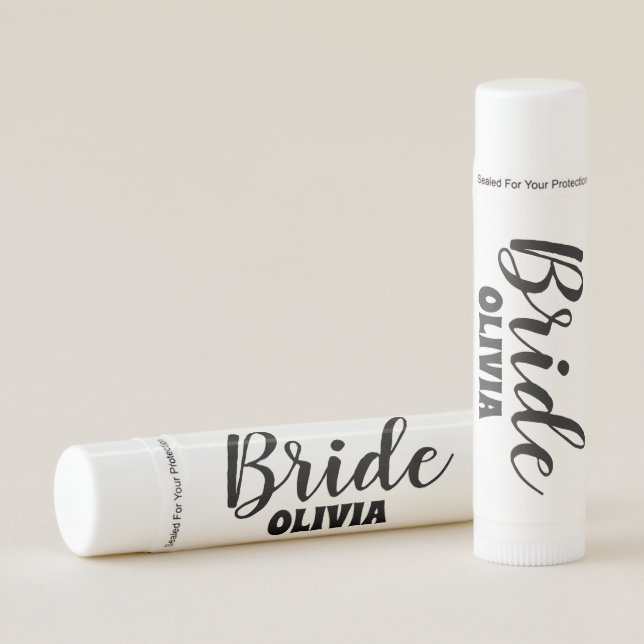 Personalized Bachelorette Bride Favors Lip Balm (Front)