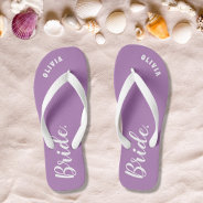 Personalized Bachelorette Bride Flip Flops at Zazzle