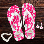 Personalized Bachelorette Bride Photo Flip Flops<br><div class="desc">Personalized Bachelorette Bride photo flip flops gift for bride.</div>