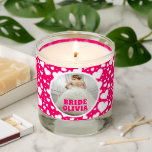 Personalized Bachelorette Bride Photo  Scented Candle<br><div class="desc">Personalized Bachelorette Bride Photo scented candle gift for bride</div>