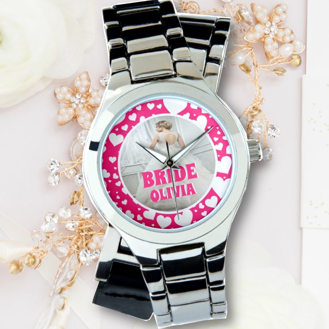 Personalized Bachelorette Bride Photo Watch (Creator Uploaded)
