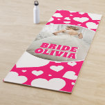 Personalized Bachelorette Bride Photo Yoga Mat<br><div class="desc">Personalized Bachelorette Bride Photo yoga mat</div>
