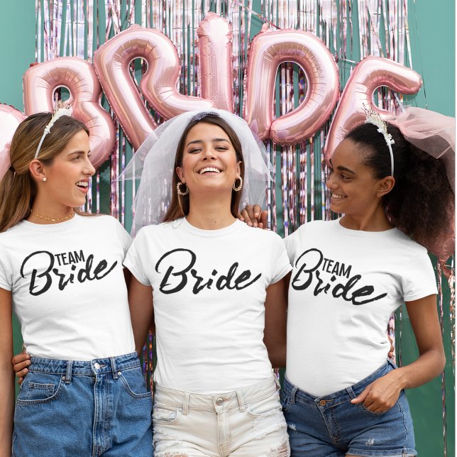 Personalized Bachelorette Bridesmaids Party Group T-Shirt (Creator Uploaded)