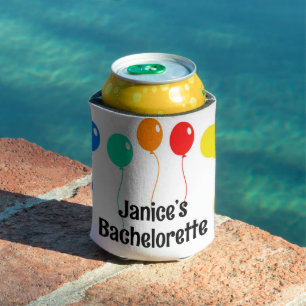 Personalized bachelorette coosie can cooler