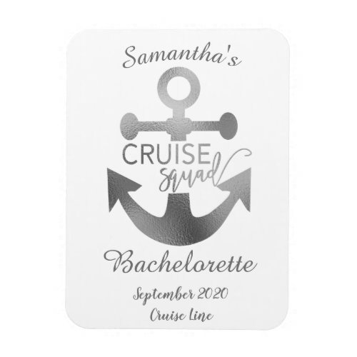 Personalized Bachelorette Cruise Squad  Magnet