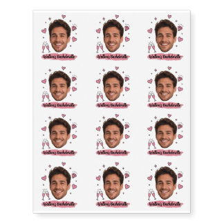 Personalized Bachelorette Custom Name Party favors Temporary Tattoos