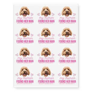 Personalized Bachelorette Custom Photo & Name Temporary Tattoos