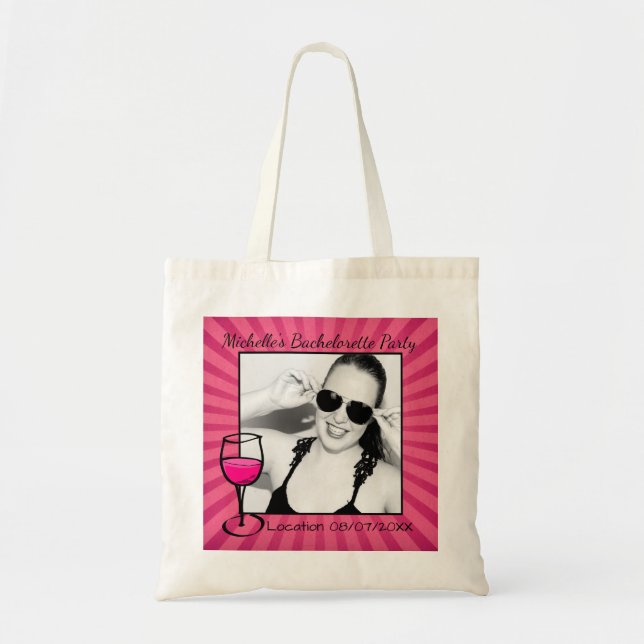 Personalized Bachelorette Frame Tote Bag (Front)