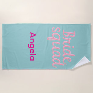 Personalized Bachelorette Party Beach Towel