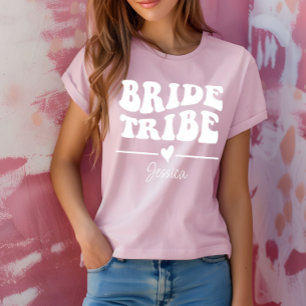 Personalized Bachelorette Party Bride Tribe T-Shirt