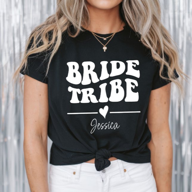 Personalized Bachelorette Party Bride Tribe T-Shirt (Creator Uploaded)