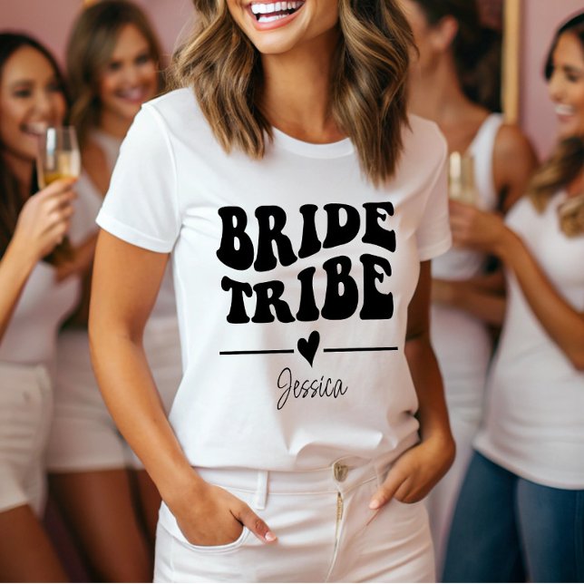 Personalized Bachelorette Party Bride Tribe T-Shirt (Creator Uploaded)