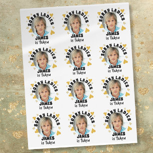 Personalized Bachelorette Party Favor Custom Photo Temporary Tattoos