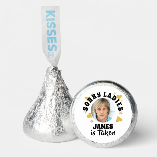 Personalized Bachelorette Party Grooms Face Photo Hershey®'s Kisses® (Front)