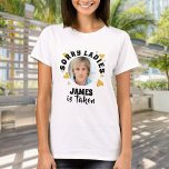 Personalized Bachelorette Party Grooms Face Photo T-Shirt<br><div class="desc">Fun personalized bachelorette party favor custom t shirt. Designed by Thisisnotme©</div>