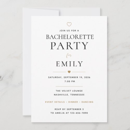 Personalized Bachelorette Party Invitation