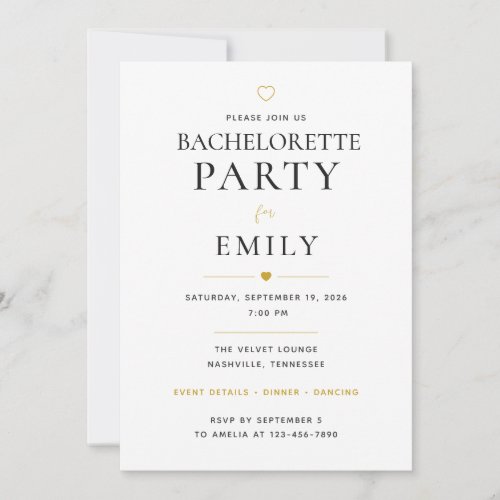 Personalized Bachelorette Party Invitation