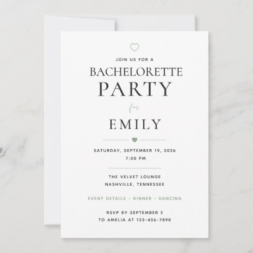 Personalized Bachelorette Party Invitation