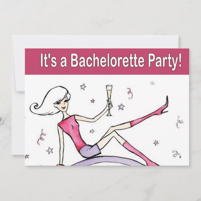 Personalized Bachelorette Party Invitations (Front)