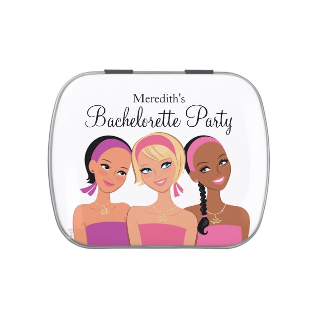 Personalized Bachelorette Party Mint Tin (Top)