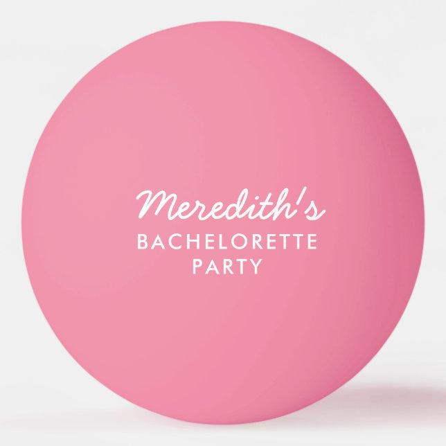 Personalized Bachelorette Party Ping Pong Balls (Front)