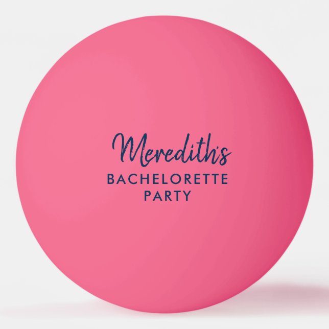Personalized Bachelorette Party Ping Pong Balls (Front)
