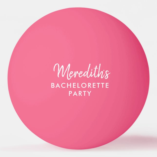 Personalized Bachelorette Party Ping Pong Balls (Front)