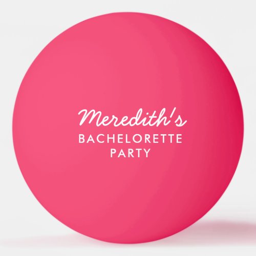 Personalized Bachelorette Party Ping Pong Balls