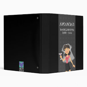 Personalized Bachelorette Party Planner 3 Ring Binder