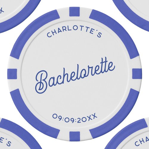 Personalized Bachelorette Party Poker Chips