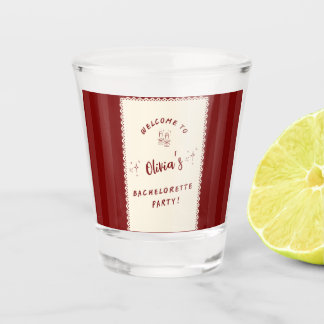 Personalized Bachelorette Party Shot Glass