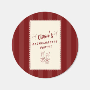 Personalized Bachelorette Party Sticker Roll
