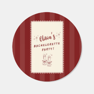 Personalized Bachelorette Party Sticker Roll