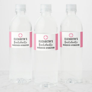Personalized Bachelorette Recovery Water Bottle Label