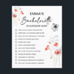 Personalized Bachelorette Scavenger Hunt<br><div class="desc">Make your bachelorette party unforgettable with this Personalized Bachelorette Scavenger Hunt! This editable, funny selfie challenge is perfect for a night of fun, as it includes a mix of hilarious tasks, a photo game, and treasure hunt elements to keep everyone entertained. Ideal for hen parties and bridal showers, this unique...</div>