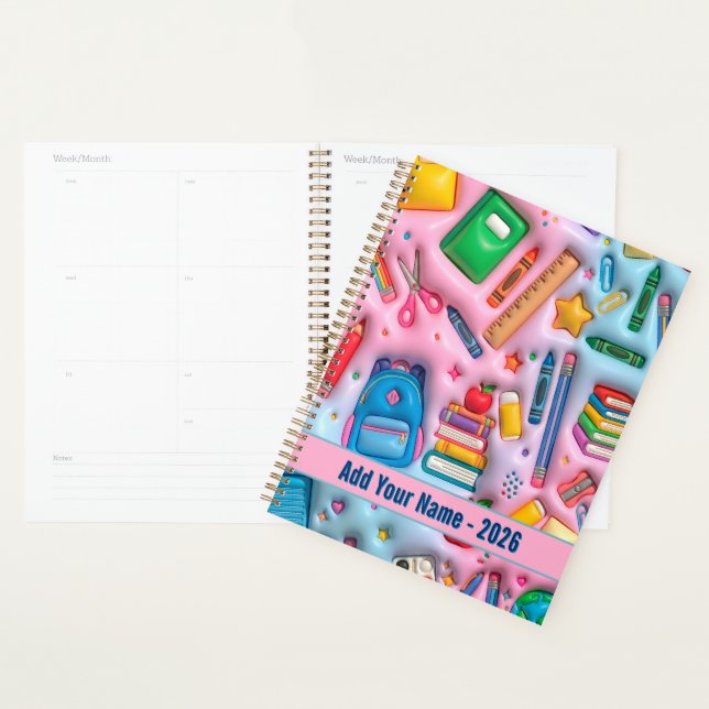 Personalized Back to School 2026 Planner (Display)