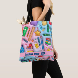 Personalized Back to School 2026 Tote Bag