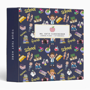 Personalized Back To School 3 Ring Binder
