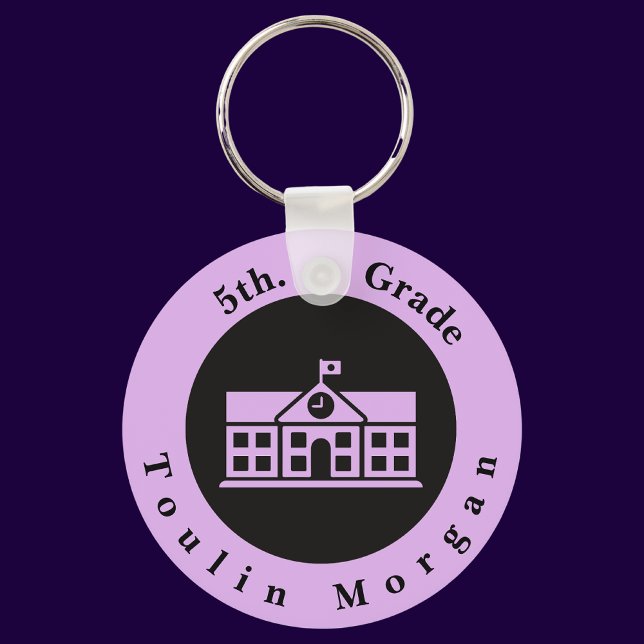 Personalized Back to School 5th. Grade Keychain (Creator Uploaded)